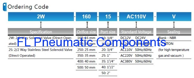 2W250-25 Solenoid Valve