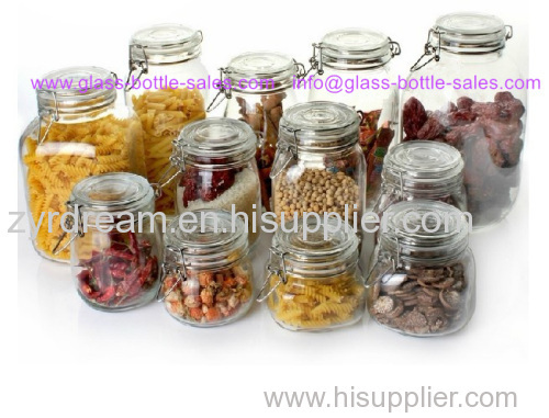 air tight glass jar for food