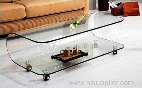 Fashion crystal clear coffee table