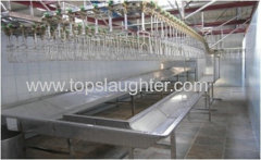 Poultry processing equipment. Bloodletting line