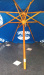 wooden parasol umbrella with custom made,with screen printed logo