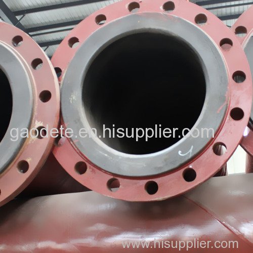Steel plastic tailings conveying pipe