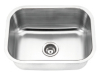 Stainless steel undermounted sink bowl