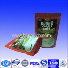coffee bag with one way valve