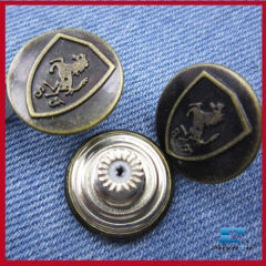 round animal shape jeans buttons