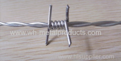 245g/m2 heavily galvanized double strand barbed wire