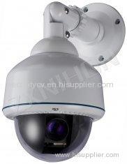 Waterrproof Vandalproof CCTV PTZ Speed Dome Camera With 4 - 9mm Electronic Zoom Lens