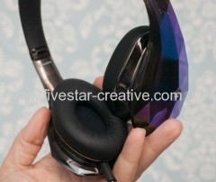 Monster Diamond Tears Edge On-Ear Headphones With ControlTalk for iPhone iPod iPad Blue