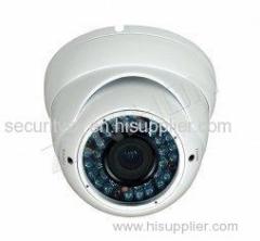 CE Vandalproof IR Dome Camera With SONY / Sharp Color CCD, Manual Zoom Lens, External Lens