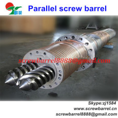 twin parallel screw barrels