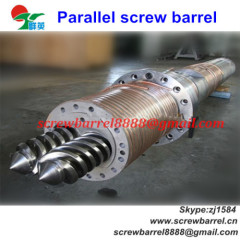 Bimetallic parallel screw barrel