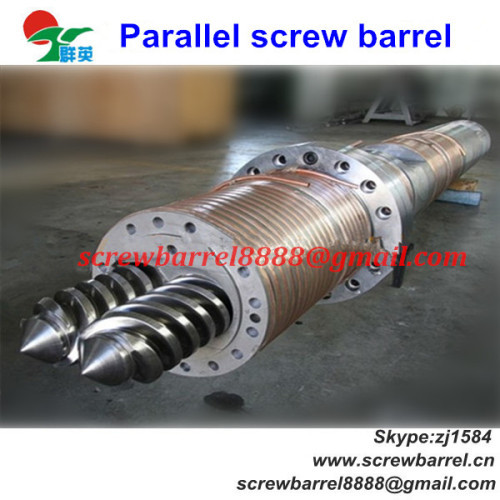 Bimetallic parallel screw barrel