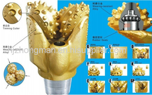 api standard 6 1/2 roller cone drill bit for well drilling