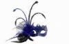 Mens Beautiful Blue Feather Masquerade Mask For Christmas Party