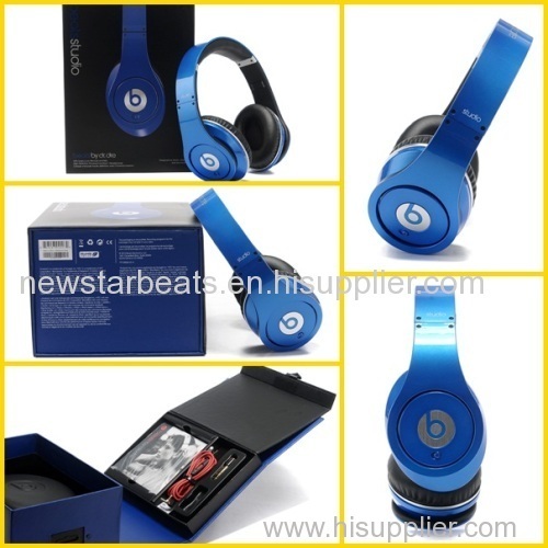 dark blue beats studio headphone