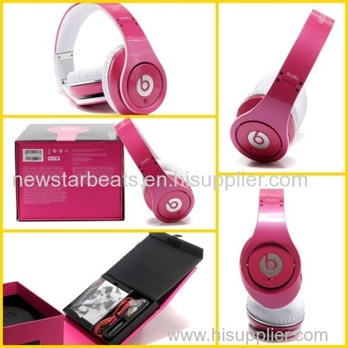 Pink beats studio headphone by dr dre for iphone with new version