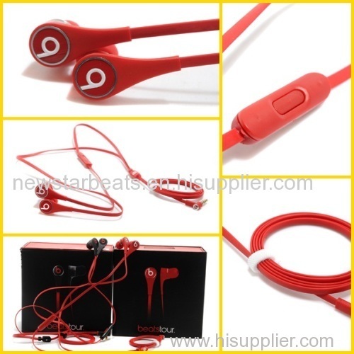 2014 Red beats tour 2.0 earphone by dr dre for iphone in new version