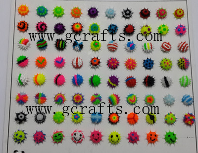 Spiky Rubber Beads Spiky Rubber Jewelry