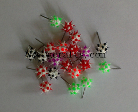 Spikey Rubber Beads, Spikey Rubber Charms, Silicone Rubber Earrings