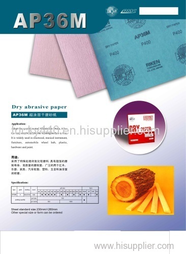 dry abrasive paper Riken