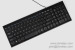 Wired USB Keyboard for Microsoft Full Size Black