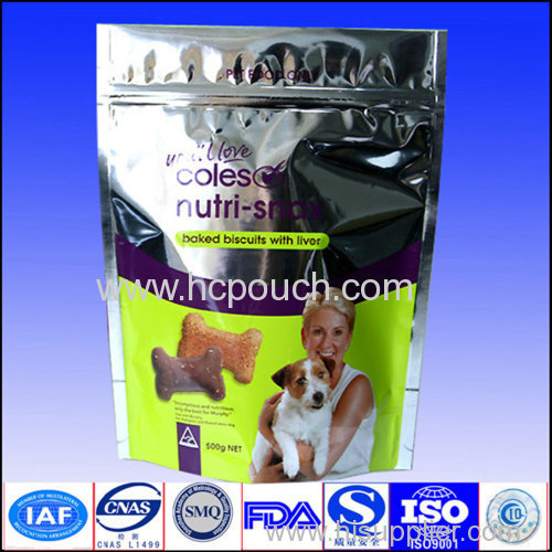 stand up aluminum pouch with zipper