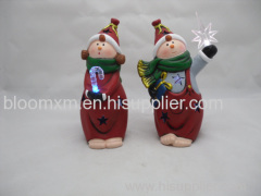 Christmas Decoration Ceramic Kid With Led Light