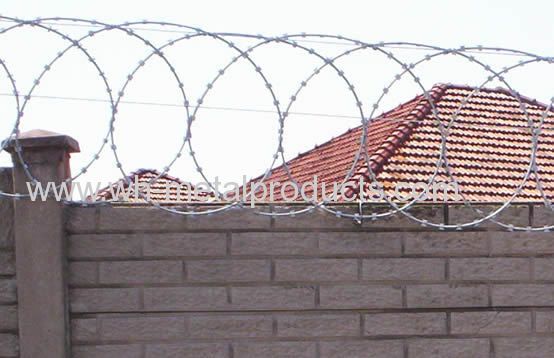 razor wire installation