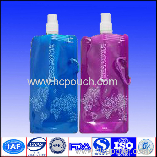 stand up pouch with spout water