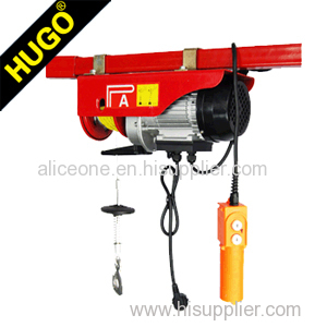 Mini Electric Rope Hoist in Red Color with Emergency Stop