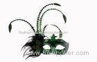 Custom Plastic Green Carnival Masquerade Party Masks For Female