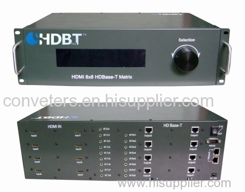 8 in 8 out HDMI Matrix over CAT5e/6 (HDBaseT)