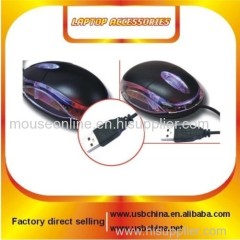 Flashing designed common wired optical mouse