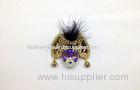 Costume Gorgeous Mens / Ladies Purple Jester Venetian Mask Brooch