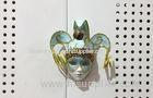 Blue Venice Mask Magnet , Carnival Party Gift Plastic Mask Brooch