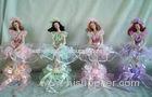 Pink / Purple / Green Vitoria Musical Porcelain Dolls For Souvenir