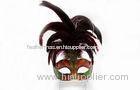 Customized Gold Black Feather Masquerade Mask For Carnival Party
