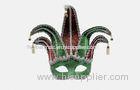 Green Half Face Venice Party Mask , Ladies Halloween Carnival Mask