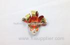 Orange Venetian Mask Brooch