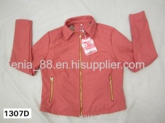 woman's pu jacket with fashio style fo for stock