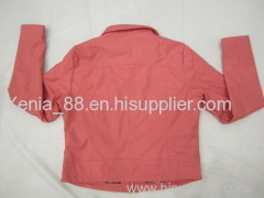 woman's pu jacket with fashio style fo for stock
