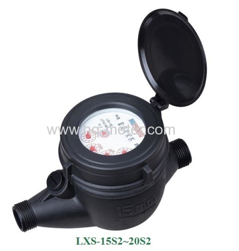 Multi-jet wet type Plastic Vane Wheel water meter