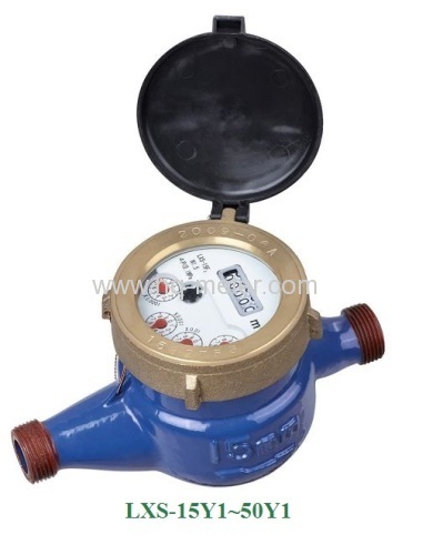 Multi-jet wet type Vane Wheel iron clod water meter