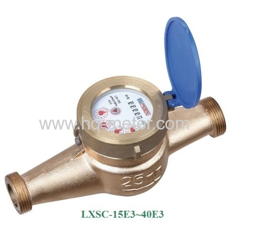 Multi-jet dry type brass Vane Wheel water meter
