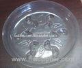 PET Clear Round Plant Pot Saucers Thicker For Soil Spillage 4cm