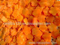 IQF/Frozen plum blossom carrot slices/flakes