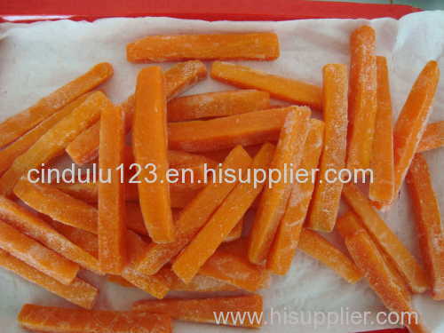 hot selling & newly processed frozen carrot strips of 5mm or of 10mm