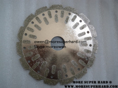 Electroplated diamond grinding wheel, cutting wheel, grooving wheel, for steel, stone