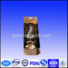 printed coffee bag with valve