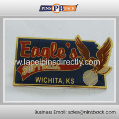 Custom metal baseball lapel pin